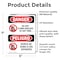 Signmission Do Not Climb Shelves At Any Time Bilingual, 5 in W x Rectangle, Vinyl Decal OS-2PACK-DS-D-57-VS-1788 - alternate 5